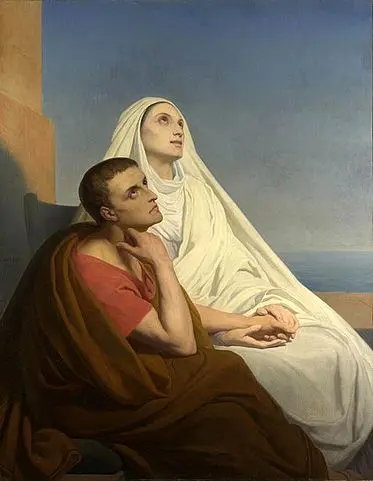 Der heilige Augustinus und seine Mutter, die heilige Monica (1846) vom französischen Maler Ary Scheffer